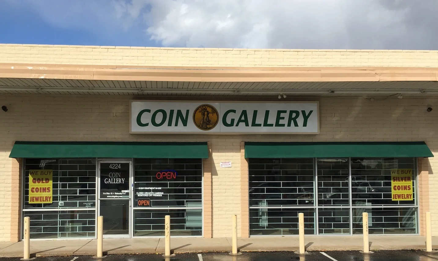 Coin Gallery Outside Shop