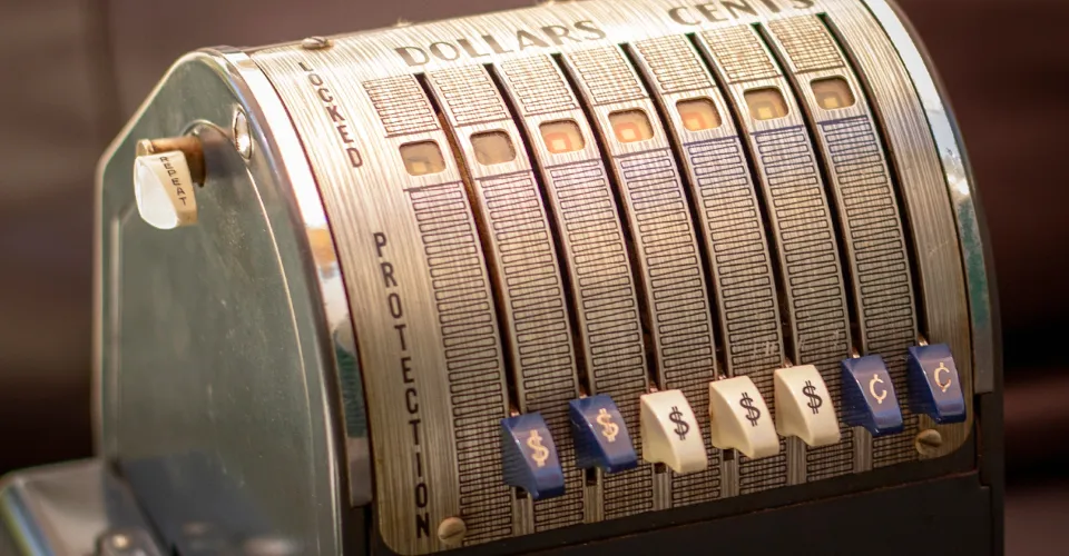 Vintage Coin Register Machine