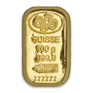 100g PAMP Gold Bar - Cast