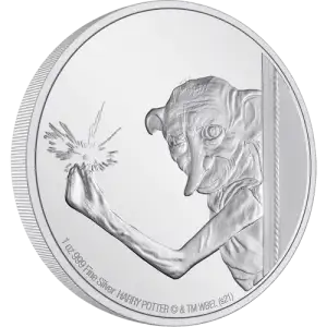 HARRY POTTER- 2021 1oz Classic Dobby The House Elf Silver Coin (2)