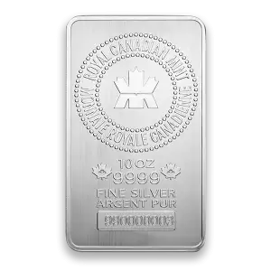 10oz Royal Canadian Mint (RCM) Silver Bar