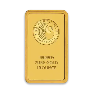10oz Australian Perth Mint Gold bar - Minted (2)