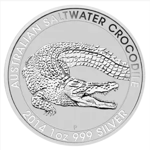 2014 1oz Perth Mint Silver Saltwater Crocodile (2)