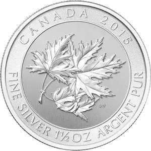 2015 1.5oz Canadian Silver Superleaf (2)