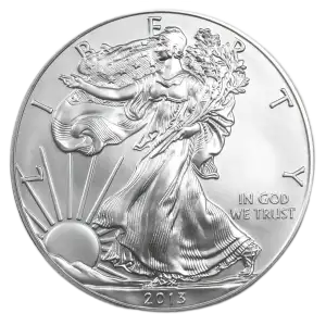 2013-W 1 oz Burnished American Silver Eagle (w/Box & COA) (2)