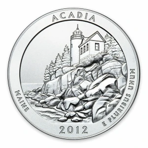 2012 5 oz Silver America the Beautiful Acadia National Park (2)