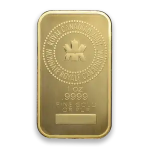 1oz Royal Canadian Mint Gold Bar