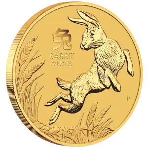 2023 1oz Perth Mint Lunar Series: Year of the Rabbit Gold Coin (2)