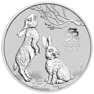 2023 1/2oz Australian Perth Mint Silver Lunar Series III: Year of the Rabbit (2)