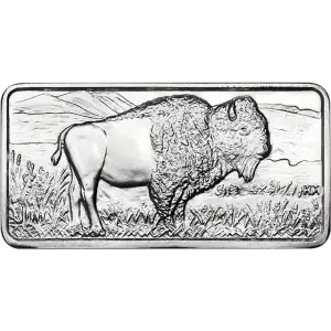 10 oz Silver Buffalo Bar Highland Mint (2)
