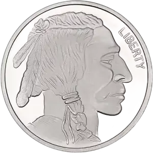 1 oz Silver Buffalo Round Type 1 (In capsule) (2)